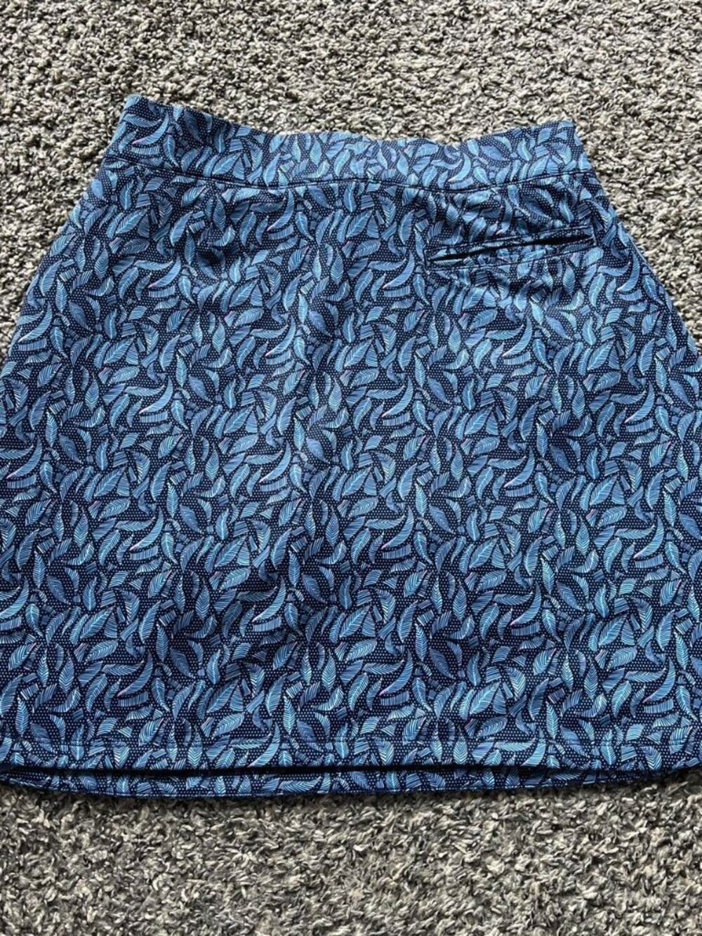 Peter Millar Wmn Sm Blue Alice Petal Hem Tennis Skort Floral Golf Lined Stretchy - Picture 4 of 7